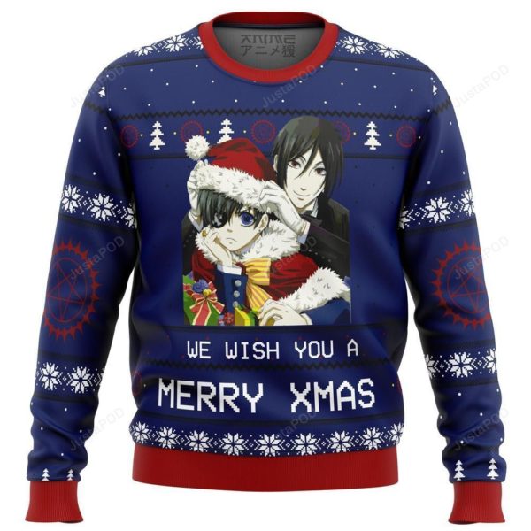 Black Butler Christmas Ugly Sweater