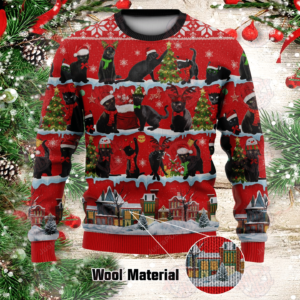 Black Cat Gifts Christmas Ugly Sweater