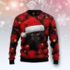 Black Cat Pattern Gifts Christmas Ugly Sweater