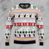 Black Cat Pattern Christmas Ugly Sweater