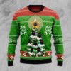 Black Cat Socks Meowy Christmas Ugly Sweater