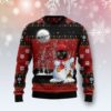 Black Native Tribal Pattern Christmas Ugly Sweater
