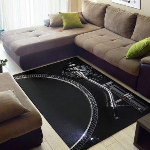 Black DJ Mixer Living Room Carpet Rug Home Decor