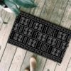 Black Traditional African Pattern Living Room Carpet Rug Home Decor