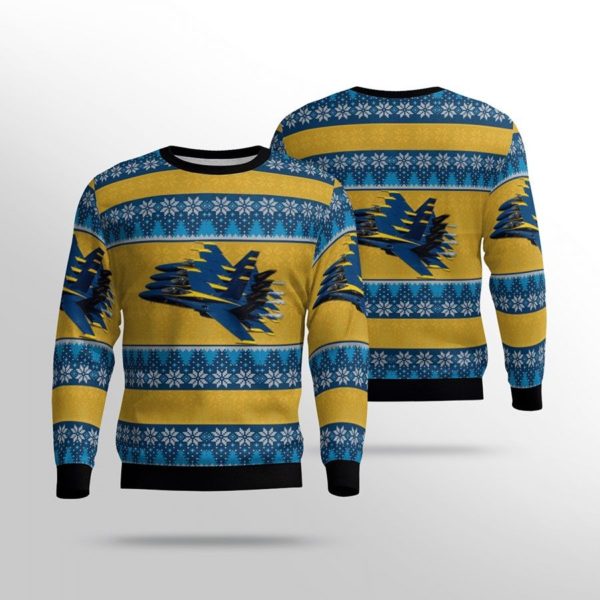 Blue Angels Christmas Ugly Sweater