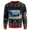Blursed Cybertruck Car Christmas Ugly Sweater