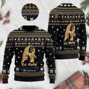 Bob Marley Thank You For The Memories Christmas Ugly Sweater