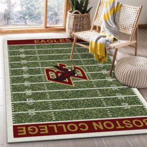 Boston College Eagles Team Home Field NFL Living Room Carpet Rug Home Decor