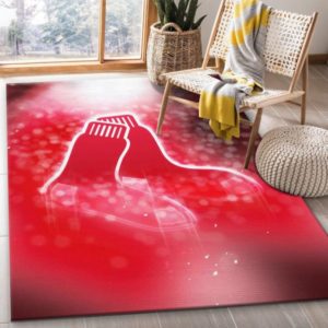 Boston Red Sox NFL Christmas  Living Room Carpet Rug Home Decor