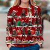 Boo Wine Halloween Christmas Ugly Sweater