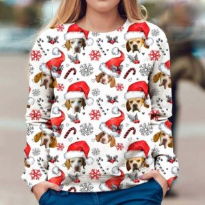 Braque Saint Germain Dog Christmas Ugly Sweater