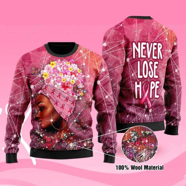 Breast Cancer Awareness Gifts Christmas Ugly Sweater