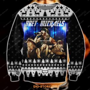 Bret Michaels Rock Poison Christmas Ugly Sweater