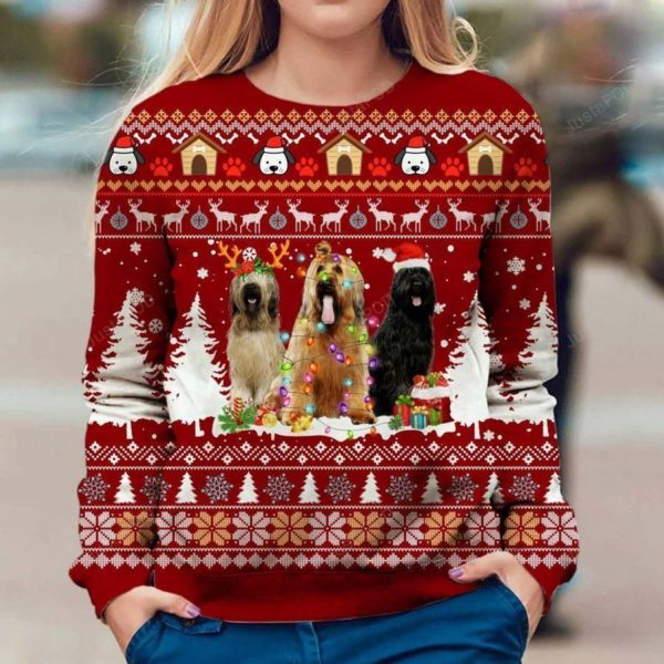 Briard Dog Gifts Christmas Ugly Sweater