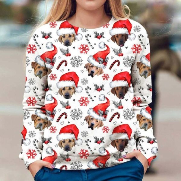 Broholmer Dog Santa Christmas Ugly Sweater