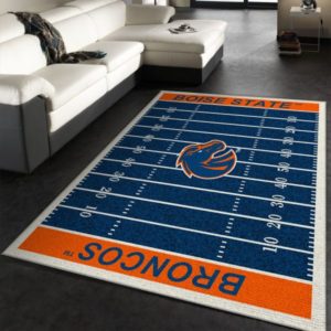 Broncos Boise State Team Home Field NFL Living Room Carpet Rug Home Decor