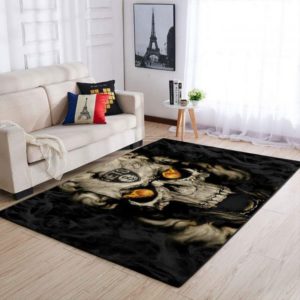 Brooklyn Nets NBA Team Logo Skull Style Nice Gift Living Room Carpet Rug Home Decor