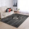 Brooklyn Nets Nba Team Logo Grey Wooden Style Nice Gift Living Room Carpet Rug Home Decor