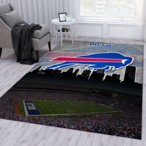 Buffalo Bills And And Stadium NFL Living Room Carpet Rug Home Decor