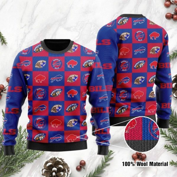 Buffalo Bills Logo American Football Christmas Ugly Sweater