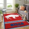Buffalo Bills NFL Team Logo Wooden Style Nice Gift Living Room Carpet Rug Home Decor
