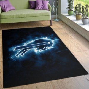 Buffalo Bills Neon NFL Living Room Carpet Rug Home Decor