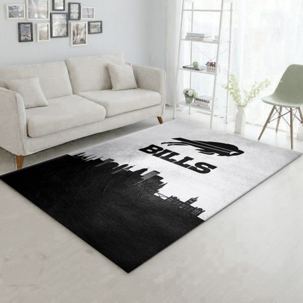 Buffalo Bills Skyline NFL Living Room Carpet Rug Home Decor Buffalo Bills Skyline NFL Living Room Carpet Rug Home Decor