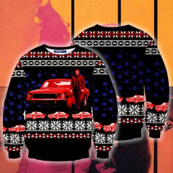 Bullitt 1968 Christmas Ugly Sweater