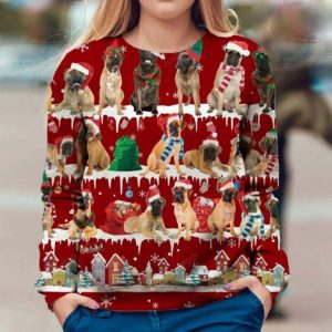 Bullmastiff Snow Christmas Ugly Sweater