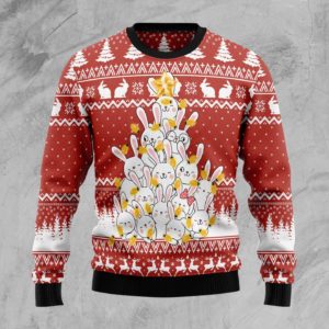 Bunny Tree Xmas Christmas Ugly Sweater