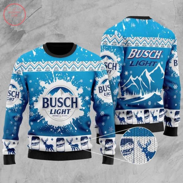 Busch Light Gift ChristmasUgly Sweater