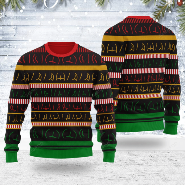 Butts Wall Christmas  Ugly Sweater