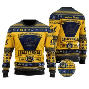 California Golden Bears Football Team Christmas Ugly Sweater