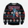 Captain America Christmas Ugly Sweater