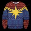 Captain Marvel Christmas Ugly Sweater