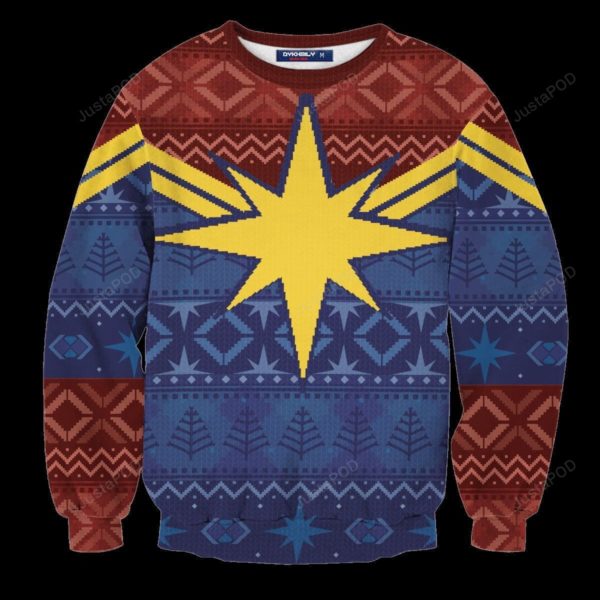 Captain Marvel Christmas Ugly Sweater