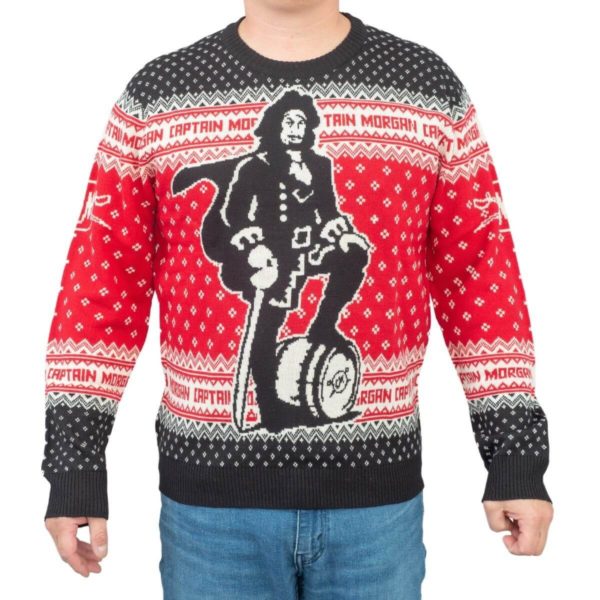 Captain Morgan The Standing Captain  Christmas Ugly Sweater