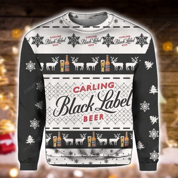 Carling Black Label Beer Christmas Ugly Sweater