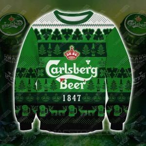 Carlsberg Beer Unisex Christmas Ugly Sweater