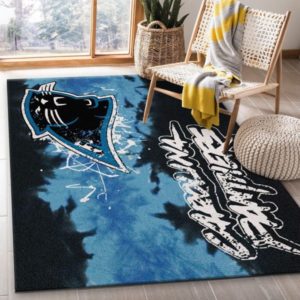 Carolina Panthers Fade Living Room Carpet Rug Home Decor