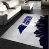 Carolina Panthers Logo Team NFL Living Room Carpet Rug Home Decor