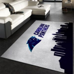 Carolina Panthers Logo Team NFL Living Room Carpet Rug Home Decor