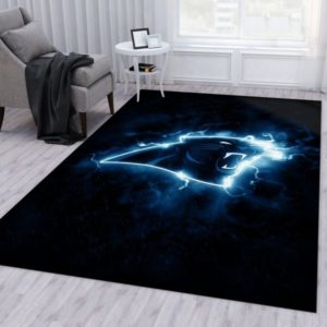 Carolina Panthers Neon NFL Living Room Carpet Rug Home Decor