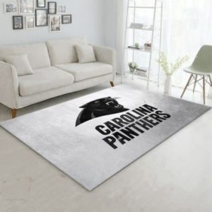 Carolina Panthers Silver NFL Gifts Living Room Carpet Rug Home Decor