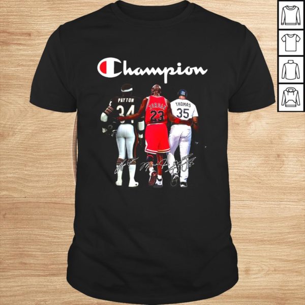 Champion Payton Michael Jordan Thomas Signatures Shirt