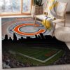 Carolina Panthers Skyline NFL Gifts Living Room Carpet Rug Home Decor