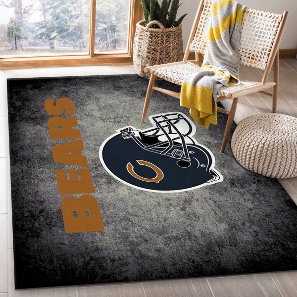 Chicago Bears Imperial Distressed NFL Living Room Carpet Rug Home Decor Chicago Bears Imperial Distressed NFL Living Room Carpet Rug Home Decor