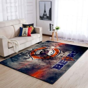 Chicago Bears Logo NFL Gifts Living Room Carpet Rug Home Decor