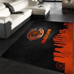 Chicago Bears NFL Living Room Carpet Rug Home Decor