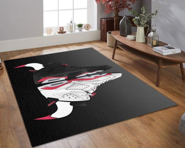 Chicago Bulls Air Jordan Sneaker Rug Home Decor